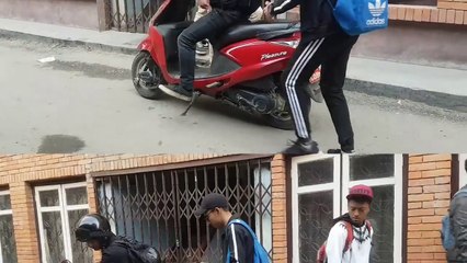 funny Nepali national song prevents gangfight -- deadly fight in kathmandu -- AB
