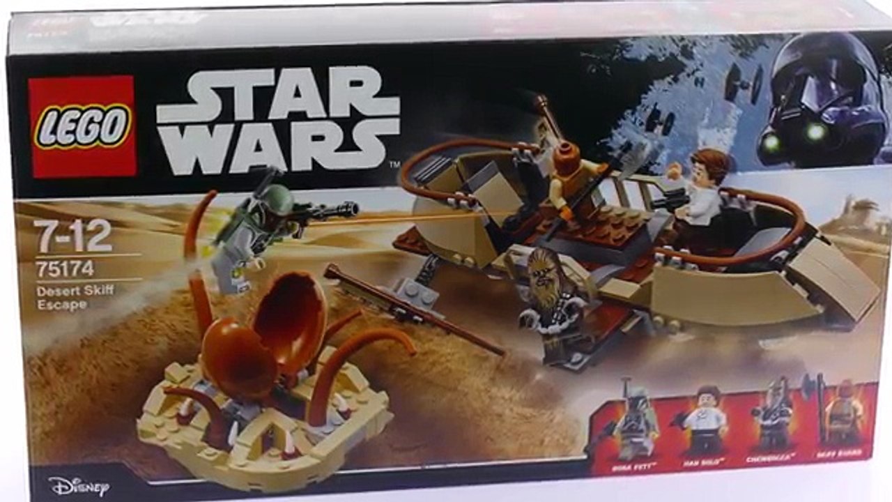 Lego Star Wars 75174 Desert Skiff Escape - Lego Speed Build Review