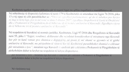 Ora News - PS kërkesë Kuvendit: Nesër i mbaron mandati Llallës, të zgjidhet një i përkohshëm