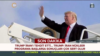 "Nükleer anlaşmadan çekiliyoruz"