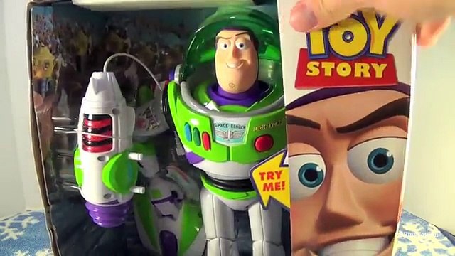 Buzz Lightyear Power Projector Talking Action Figure! Toy Story Review by Bins Toy Bin