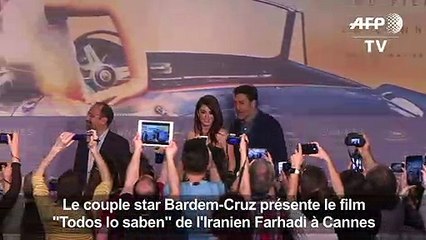 Cruz, Bardem et Farhadi présentent 'Todos lo saben" à Cannes