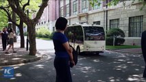 Fully-automated minibuses make travel at campus safer and more convenient at Shanghai Jiaotong University