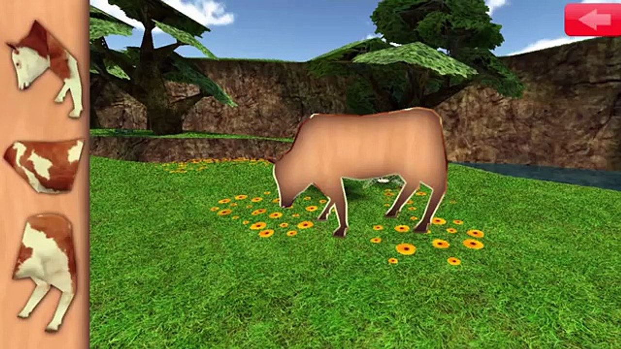 Learn Farm Animals Names & Sounds - Toddler Kids Puzzle by Abuzz Educational For Children