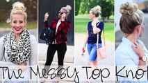 Top Knot Bun Tutorial Baby Hair Chit Chat About Everything