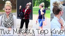 Fluffy Top Knot Tutorial | How to get a big bun without having a ton of hair