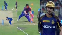 IPL 2018 : Chris Lynn gets Run Out and the villain is Robin Uthappa | वनइंडिया हिंदी