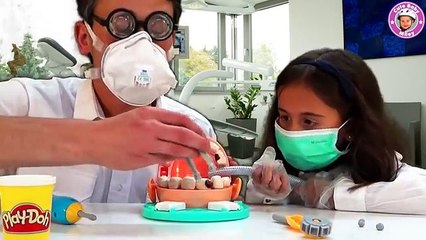 Play Doh Doktor Wackelzahn deutsch Dr Drill n Fill - Wir spielen Zahnarzt mit Knetmasse