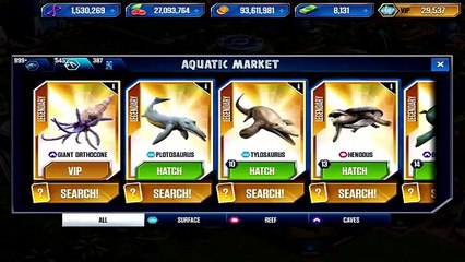 NEW VIP PLOTOSAURUS MAX LVL 40! - Jurassic World The Game - *NEW VIP AQUATIC CREATURE* HD