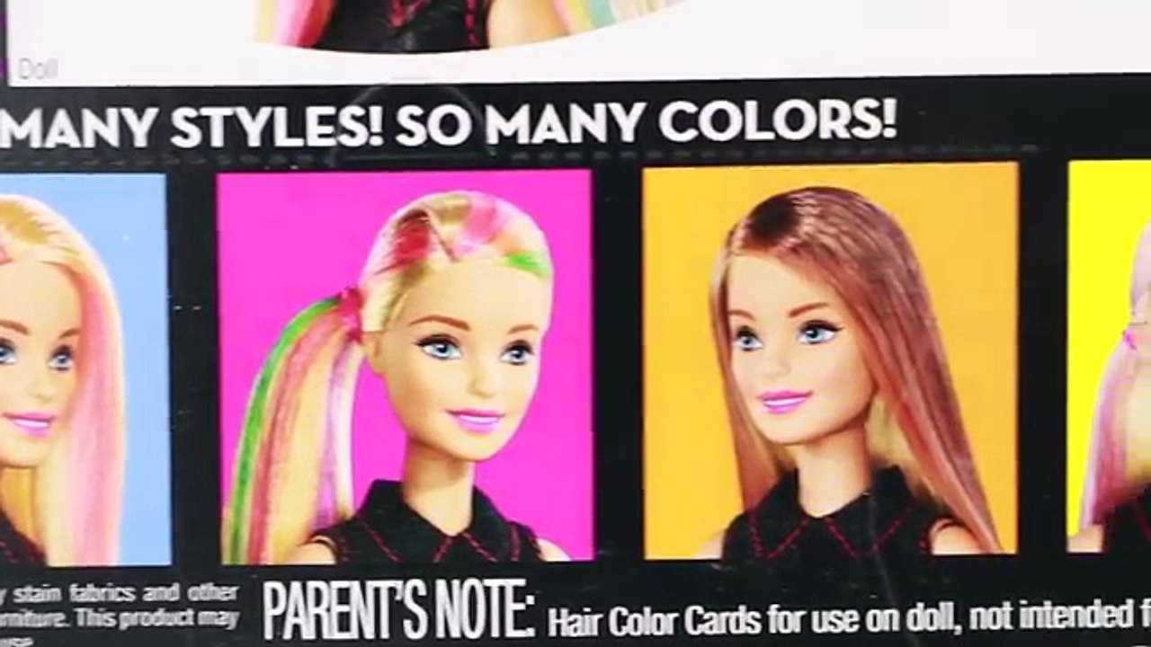 Barbie Mix N Color Doll - How to Color Barbie Hair