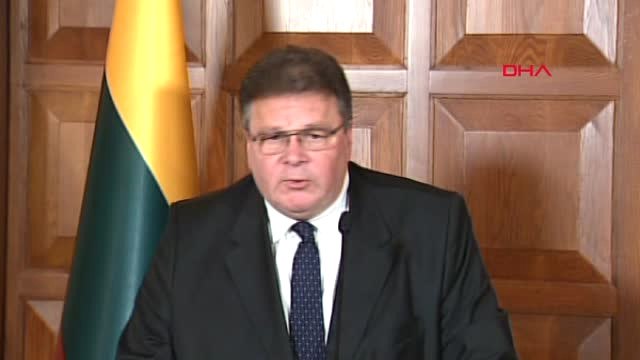 Dışişleri Bakanı Mevlüt Çavuşoğlu ile Litvanyalı Mevkidaşı Ortak Basın Toplantısı Yaptı