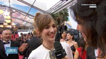 Louise Bourgouin  en direct de la montée des Marches à Cannes