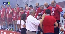 Απονομή πρωταθλήματος Ολυμπιακός-ΠΑΟΚ 9-5-18