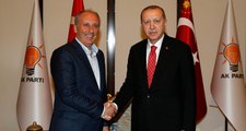 Erdoğan ve İnce'den 45 Dakika Süren Tarihi Görüşme: Sohbet Ettik, Başarılar Diledik!
