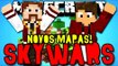 SKYWARS - NOVOS MAPAS! LUTAS DOIDAS!! (c/ Lugin) - Minecraft