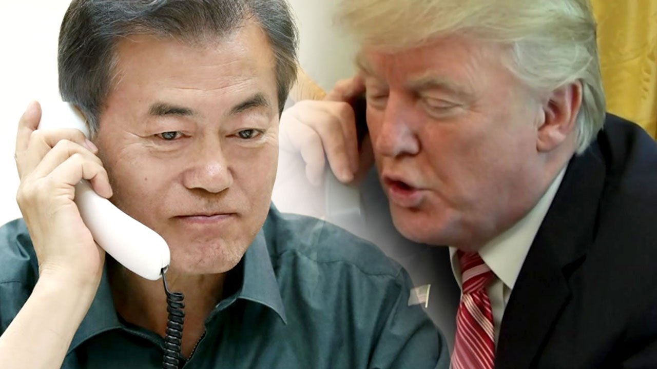 14번쨰 한미 정상통화..."미국인 석방 북미회담에 긍정적" / YTN