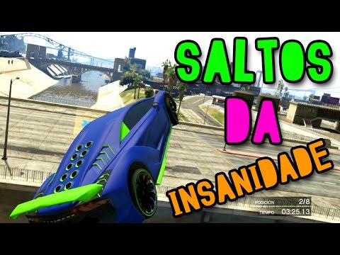 GTA V ONLINE - SALTOS DA INSANIDADE TOTAL!! MEU DEUS!!