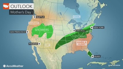 What will the weather be like for Mother's Day?