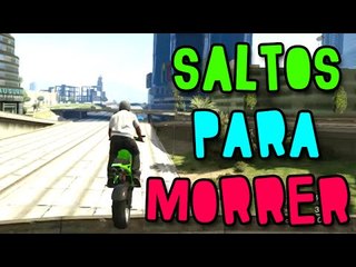 GTA V ONLINE - SALTOS PARA MORRER BUGADOS! QUE RAIVA!!!