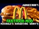 Minecraft: FAST FOOD MOD! HAMBURGERS!! (McDonald's, Burger King, Wendy's)