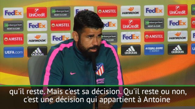Transferts - Diego Costa : Griezmann est assz grand pour savoir quoi faire