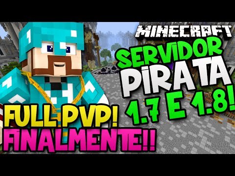 SERVIDOR PIRATA KAZZIANO! - MINECRAFT 1.7 e 1.8!!
