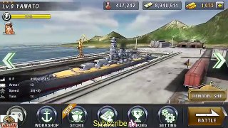 WARSHIP BATTLE : New Warship YAMATO SUPREME (Attendence Check) - Episode 18 Mission 1