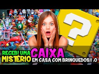 RECEBI UMA CAIXA MISTÉRIO EM CASA COM BRINQUEDOS!! :O