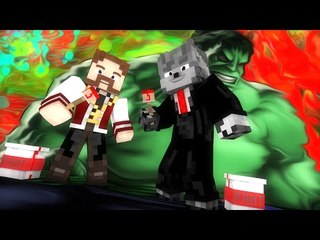 Minecraft: DESENHANDO NO MINECRAFT - NOVO MINIGAME DE CONSTRUÇÃO?! - HULK!! (c/ Wolff)
