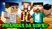 PIRÂMIDE DA SORTE COM LUCKY BLOCK LOUCO!! (c/ Rezende e Luiz) - Minecraft