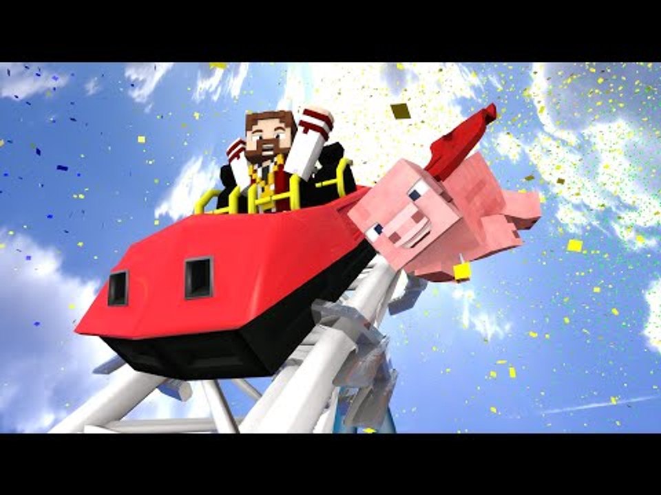 Minecraft: A MAIOR MONTANHA RUSSA DO MINECRAFT!! (When Pigs Fly Roller Coaster)