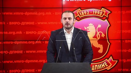 VMRO-ja kundërshton masën për këshilltarin e Spasovskit