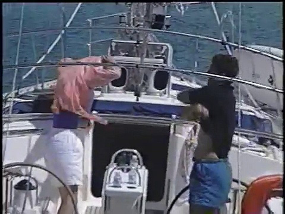 Couple free diving