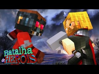 Minecraft : THOR vs STAR-LORD - BATALHA DE HERÓI ( Vingadores vs Guardiões da Galáxia)