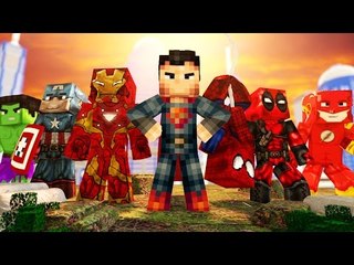 NOVA INTRO - BATALHA DE HERÓIS - Minecraft Animation