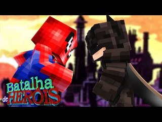 Minecraft : SPIDER-MAN vs BATMAN - BATALHA DE HERÓI