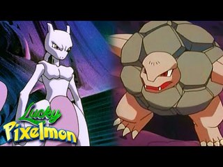 Minecraft : LUCKY PIXELMON - MEWTWO E GOLEM DESTRUINDO NA MESMA EQUIPA !