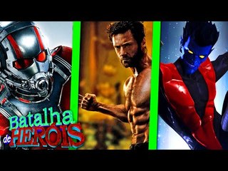 Minecraft : WOLVERINE vs NOTURNO vs HOMEM FORMIGA - BATALHA DE HERÓI