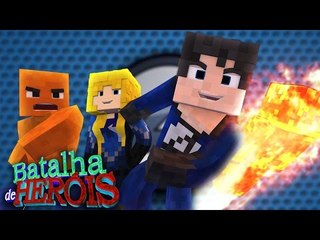 Minecraft : TOCHA HUMANA E COISA vs MULHER INVISÍVEL E SR. FANTÁSTICO - BATALHA DE HERÓI