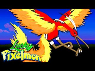 Minecraft : LUCKY PIXELMON - MEGA MOLTRES SHINY INVENCÍVEL !!