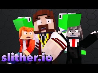 FUGINDO DA MAIOR MINHOCA DE TODAS ! - SLITHER.IO NO MINECRAFT