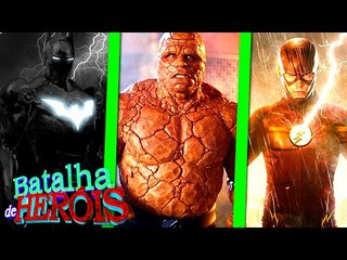 Minecraft : IRON BATMAN vs COISA vs THE FLASH - BATALHA DE HERÓI