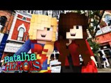 Minecraft : SUPER GIRL vs SCARLET WITCH - BATALHA DE HERÓI