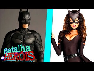 Minecraft : BATMAN vs MULHER GATO - BATALHA DE HERÓI