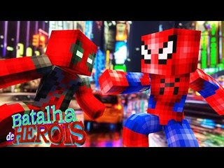 Minecraft : DEADPOOL vs SPIDER-MAN - BATALHA DE HERÓIS
