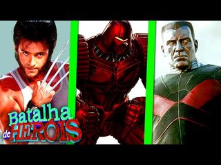 Minecraft : CRIMSON DYNAMO vs WOLVERINE vs COLOSSUS - BATALHA DE HERÓI