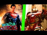 Minecraft : IRON SUPERMAN vs IRON MAN HULKBUSTER - BATALHA DE HERÓI
