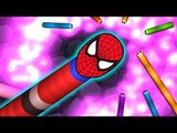 Slither.io - NOVA SKIN DO SPIDER-MAN ! SUPER ÉPICA !! ( Slither Mods Hacking Heroes)