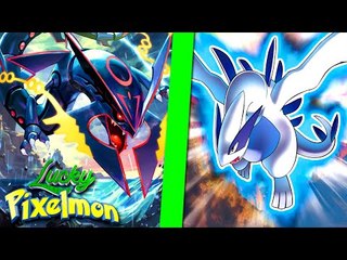 Minecraft : LUCKY PIXELMON - RAYQUAZA PRETO VS LUGIA ! QUEM SERÁ O VENCEDOR ?!