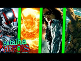 Minecraft : HOMEM FORMIGA vs TOCHA HUMANA vs SOLDADO INVERNAL vs GROOT - BATALHA DE HERÓI